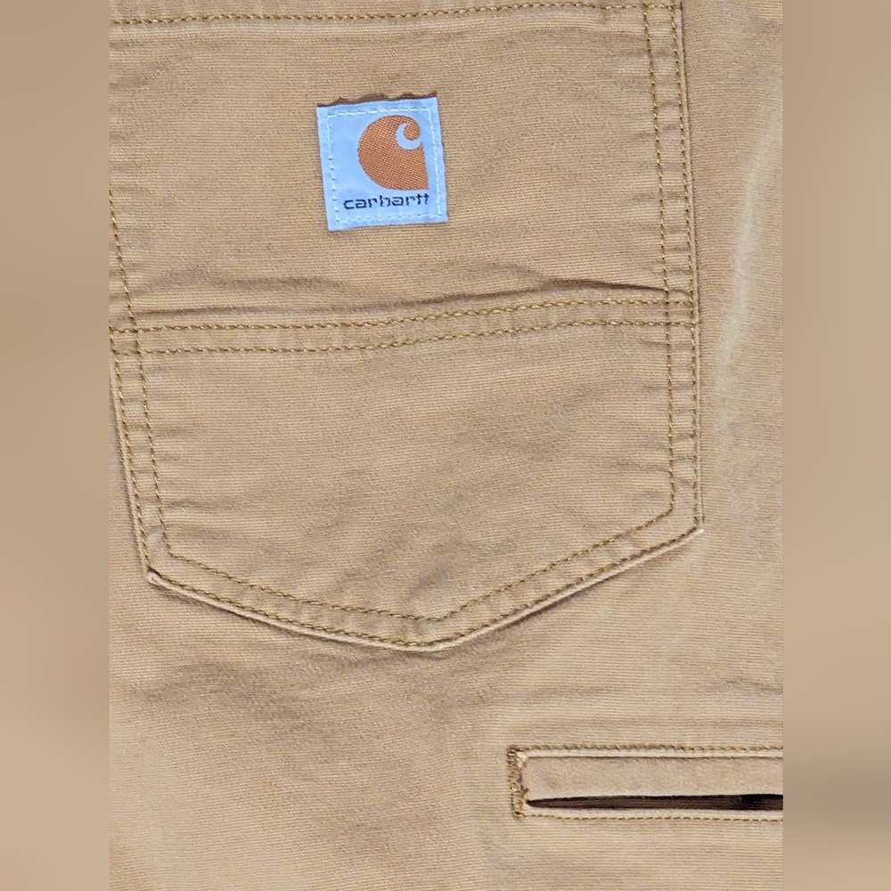 Carhartt Relax Fit 54x32 Men's Tan Rugged Flex - Picture 3 of 6